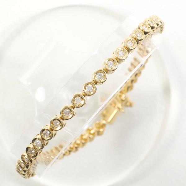 K18 Yellow Gold Diamond Bracelet