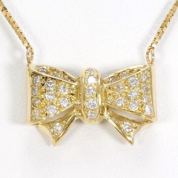 K18 Yellow Gold Diamond Necklace 0.30ct