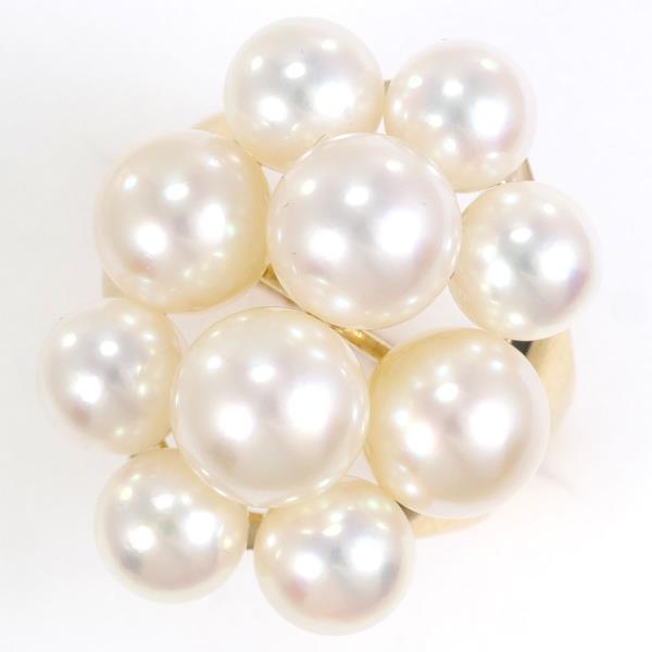 K18 Yellow Gold Pearl Ring 9