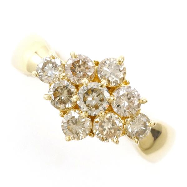 K18 Yellow Gold Brown Diamond Ring