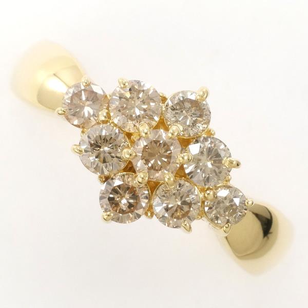 K18 Yellow Gold Diamond Ring