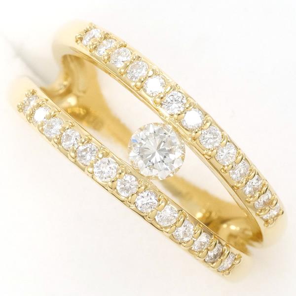 K18 Yellow Gold Diamond Ring 10.5