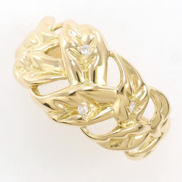 K18 Yellow Gold Diamond Ring 13.5