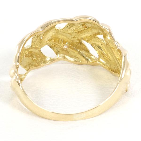 K18 Yellow Gold Diamond Ring 13.5