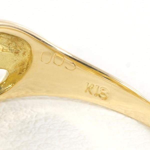 K18 Yellow Gold Diamond Ring 13.5