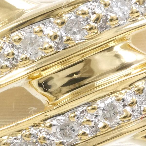 18K Yellow Gold Diamond Ring 0.20ct