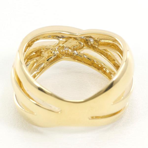 18K Yellow Gold Diamond Ring 0.20ct