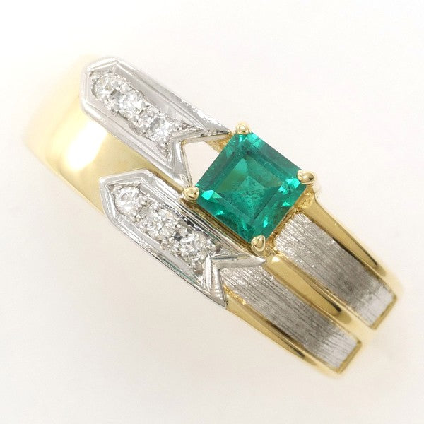 PT900 K18YG Emerald Ring 13