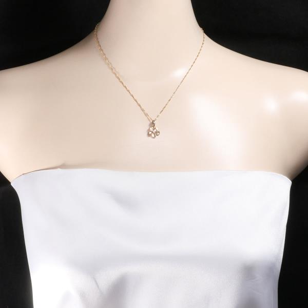 14K Pink Gold Zircon Necklace