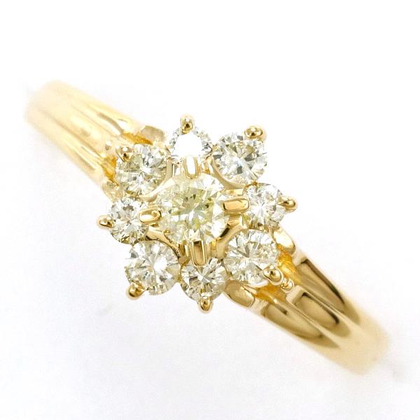 K18 Yellow Gold Yellow Diamond Ring