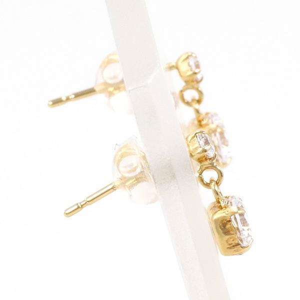 K18 Yellow Gold Zirconia Earrings