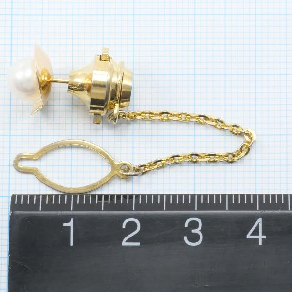 K18 Yellow Gold Pearl Pin Brooch