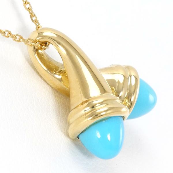 K18 Yellow Gold Turquoise Necklace