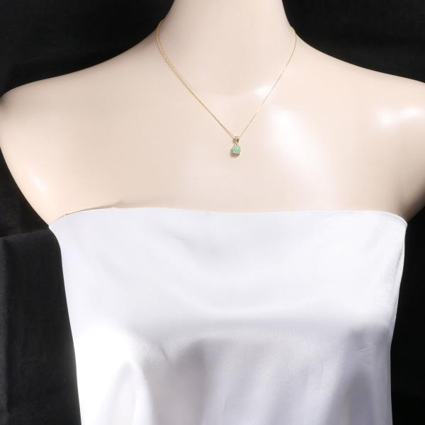 18K Yellow Gold Jade Necklace