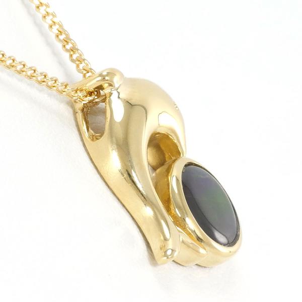 18K YG Ammolite Necklace 45cm