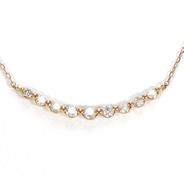 K18 Pink Gold Diamond Necklace