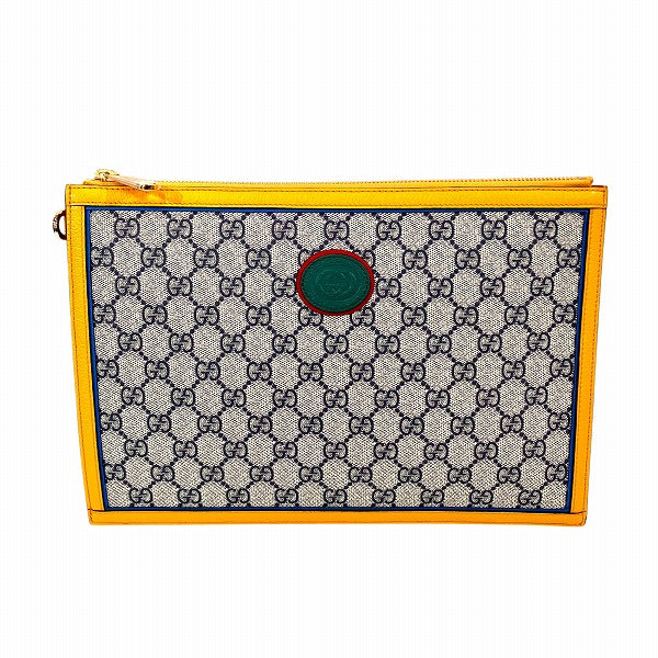 Gucci GG Supreme Leather Clutch Bag 672953