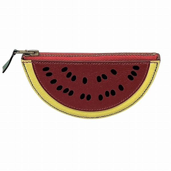 Hermes Fruit Coin Case Watermelon Motif