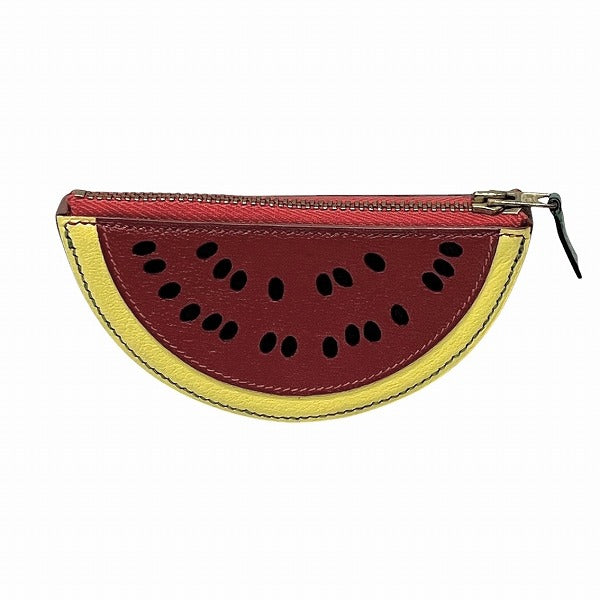 Hermes Fruit Coin Case Watermelon Motif