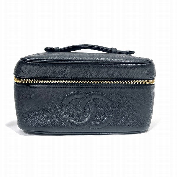 Chanel Caviar Skin Vanity Bag Cosmetic Pouch