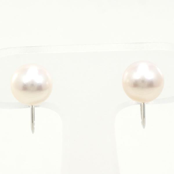 PT850 Platinum Pearl Earrings