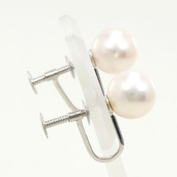 PT850 Platinum Pearl Earrings