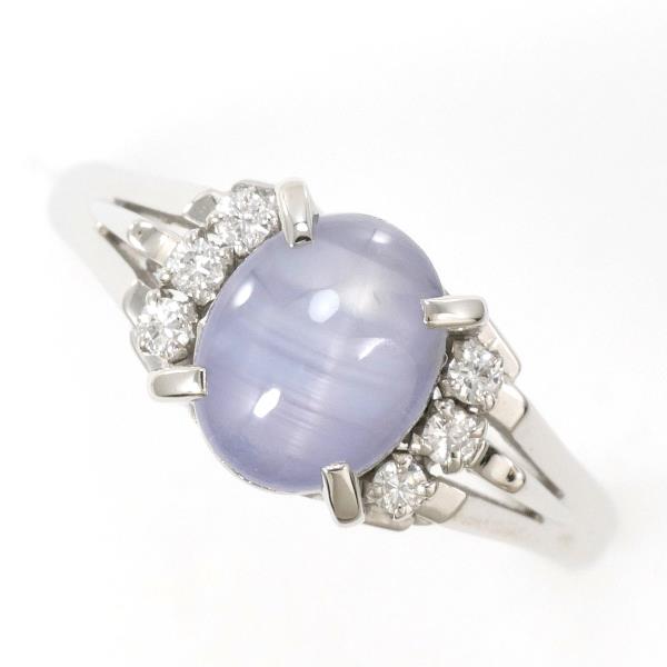 PT900 Platinum Star Sapphire Ring