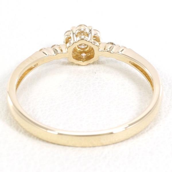 K10 Yellow Gold Diamond Ring 11.5