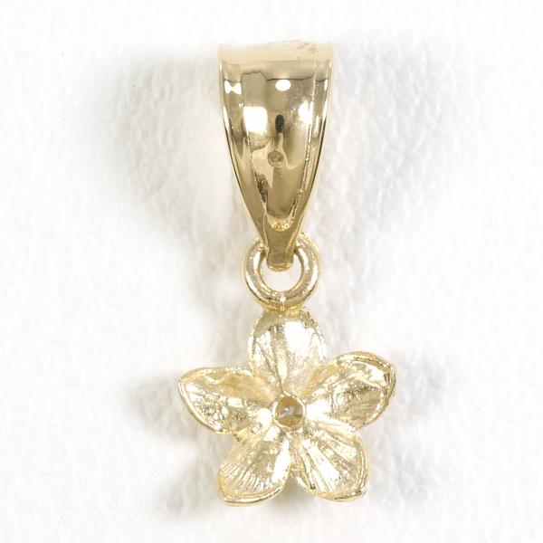 K14 Yellow Gold Zircon Pendant Top