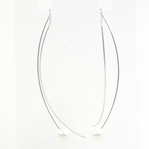 K18 White Gold Pearl Earrings