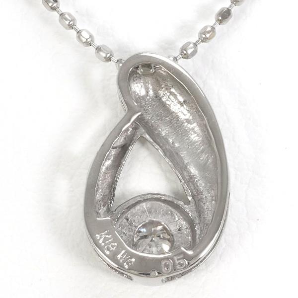 K18 White Gold Diamond Necklace