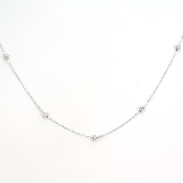 K18 White Gold Necklace 2.3g 55cm