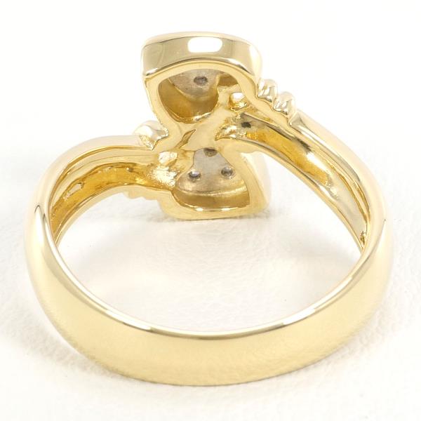 PT900 Platinum K18 Yellow Gold Diamond Ring