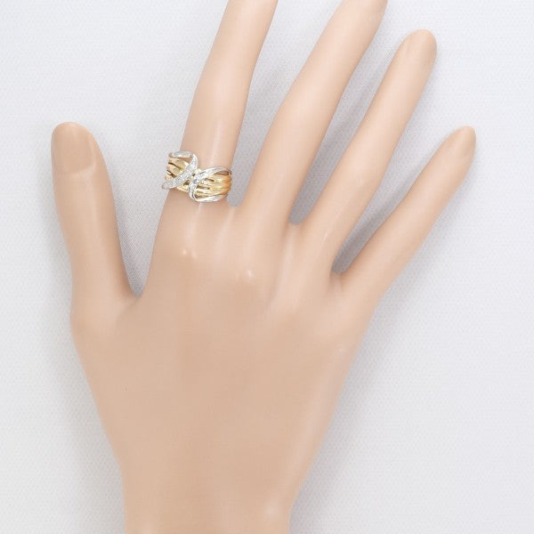 PT900 K18YG Platinum Yellow Gold Diamond Ring