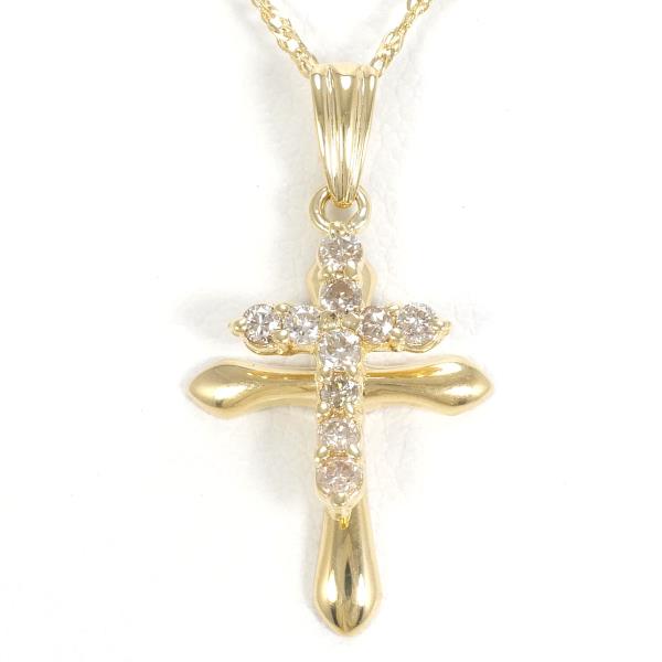 K18 Yellow Gold Diamond Necklace 0.15ct