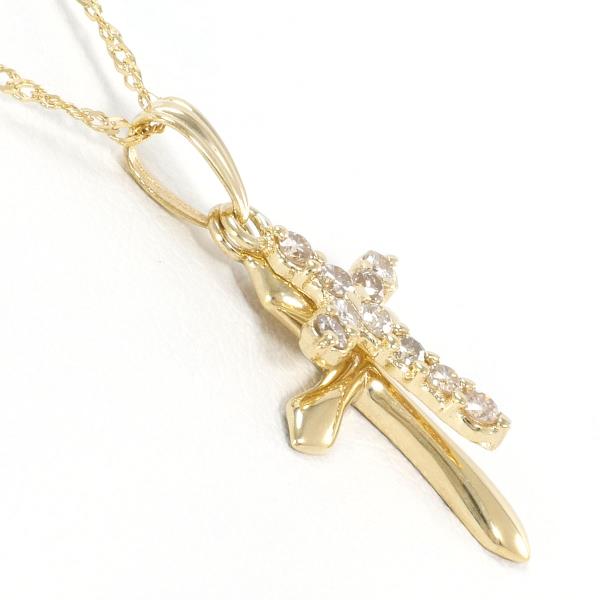 K18 Yellow Gold Diamond Necklace 0.15ct