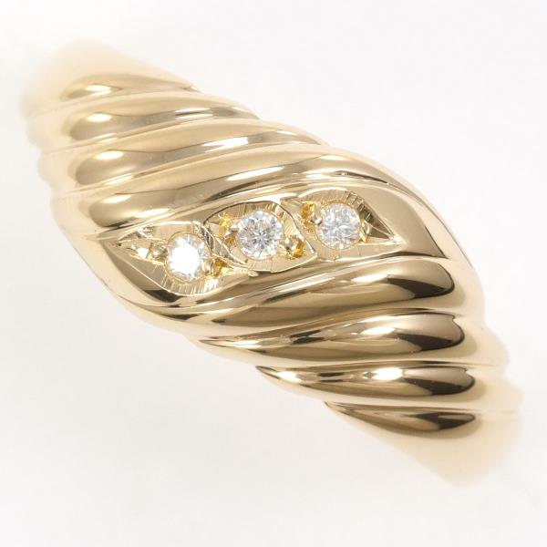 K18 Yellow Gold Diamond Ring 11.5