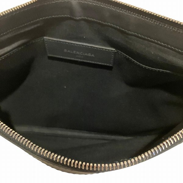 Balenciaga Clip M Leather Clutch 373834