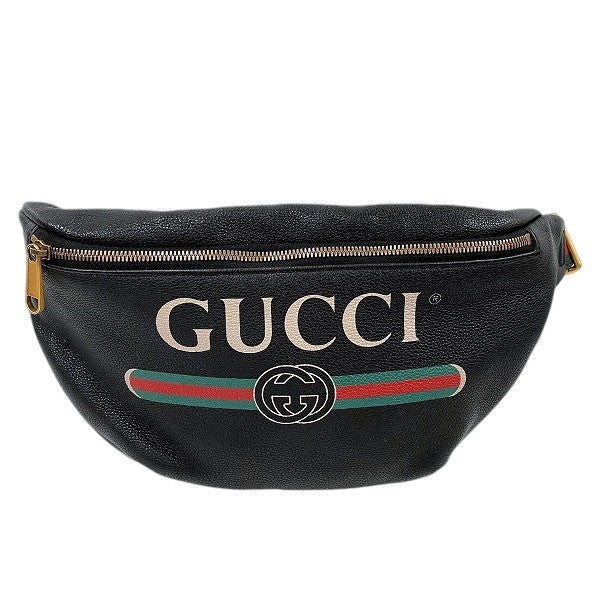 Gucci Leather Print Waist Bag 530412