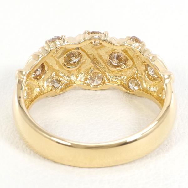 K18 Yellow Gold Brown Diamond Ring