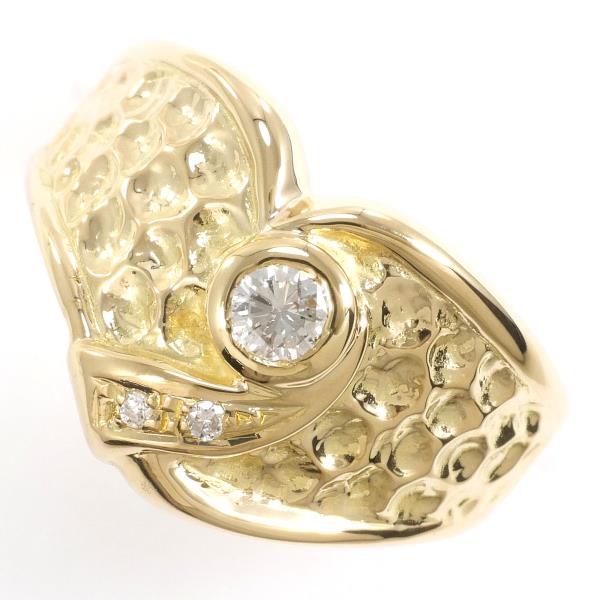 K18 Yellow Gold Diamond Ring 11.5