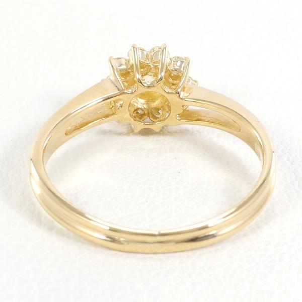 K18 Yellow Gold Ring with Yellow Sapphire