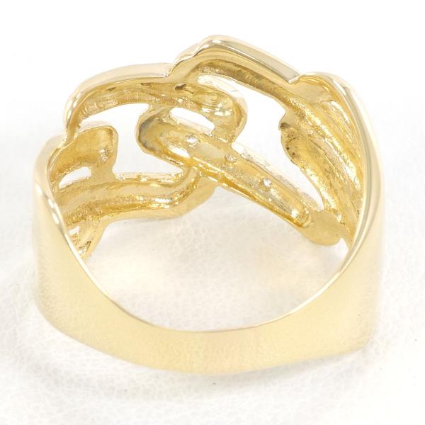 K18 Yellow Gold Diamond Ring 15.5