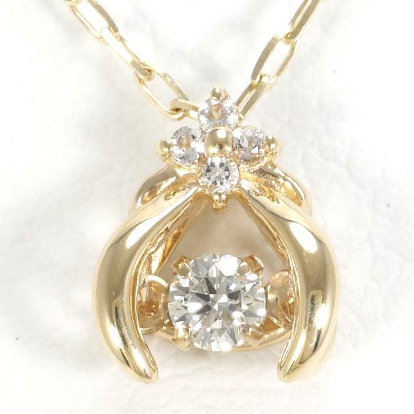 K10 Yellow Gold Diamond Necklace 0.05ct