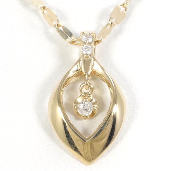 K10 Yellow Gold Diamond Necklace