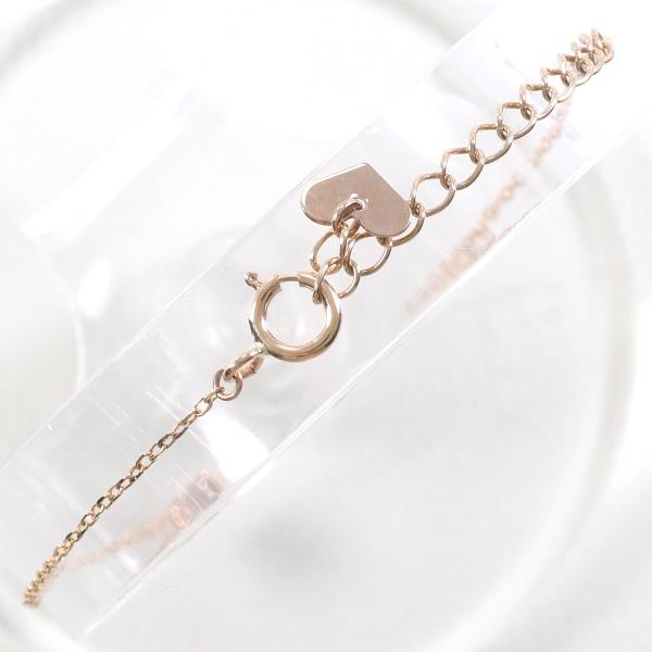 K10 Pink Gold Diamond Bracelet