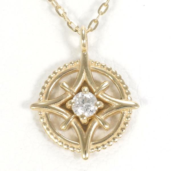 K10 Yellow Gold Diamond Necklace