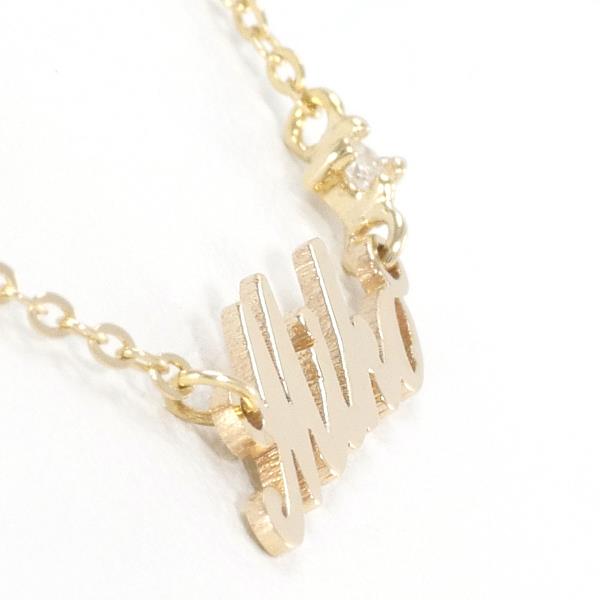 14K Yellow Gold Diamond Necklace