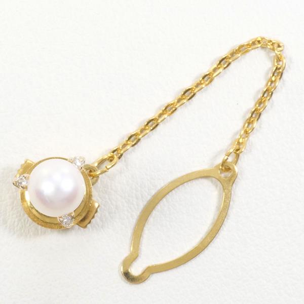 K14 Yellow Gold Pearl Pin Brooch