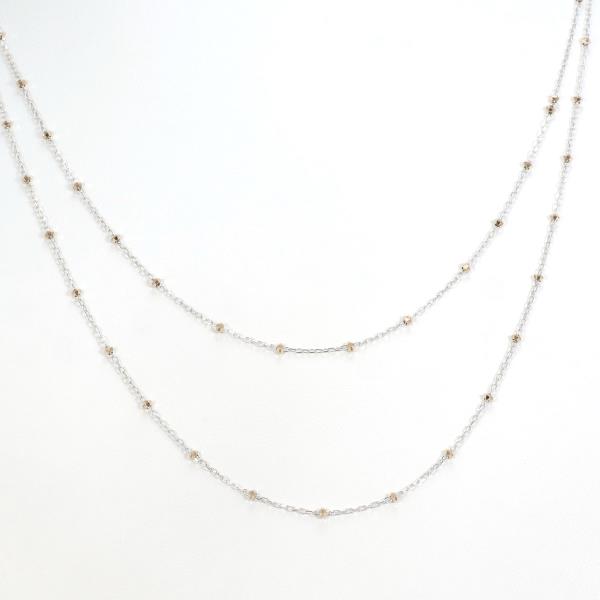 K18 Yellow Gold White Gold Necklace